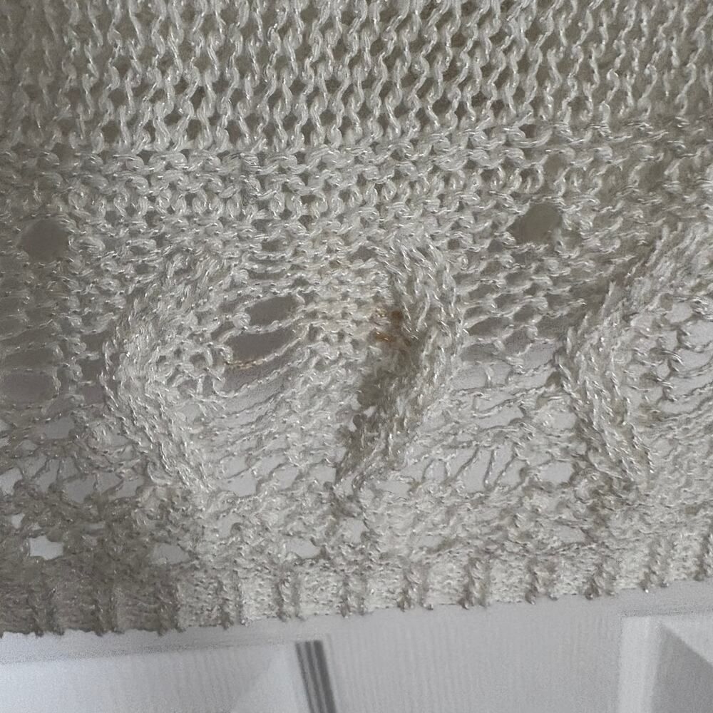 Skye's the Limit Knit Open Front Cardigan White XL - Picture 9 of 12